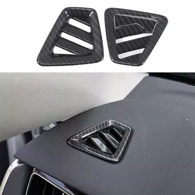 Fit For Volvo S60 2019-2023 ABS Carbon Fiber Dashboard L&R Air Outlet Vent Trim • $27.44