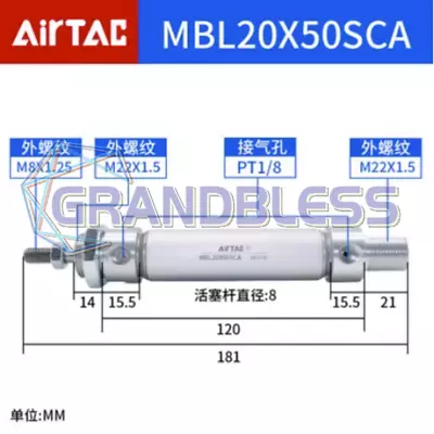 1PCS NEW Fit For AirTac Mini Cylinder MBL20X50SCA • $70.65