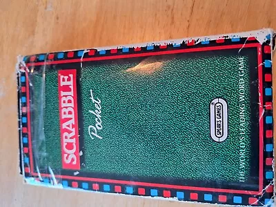 Spear’s Games Magnetic Pocket Travel Scrabble 1990s .. Complete With Extra Tiles • £9.99