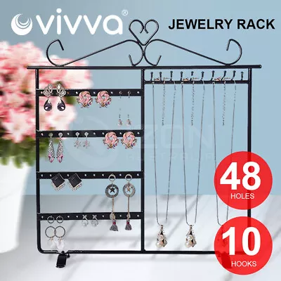 $15.15 • Buy VIVVA Jewelry Earring Bracelet Display Rack Stand Necklace Organizer Rack Holder