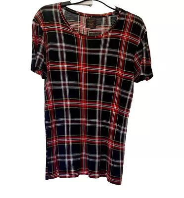 Zara Man's Plaid T Shirt Crewneck Size M • $12