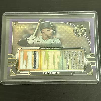 2022 Topps Triple Threads Relics Amethyst /27 Aaron Judge #TTR-AJ3 Yankees NYY • $5.50