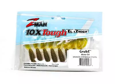 Zman Soft Lure GrubZ 2.5 Inch 8/Pack Motor Oil (5636) • $20.90