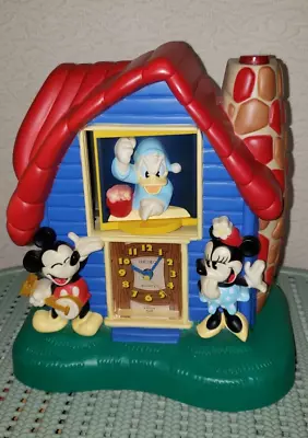 Vintage Seiko Disney Mickey Minnie & Donald Talking Animated Alarm Clock *VIDEO* • $29.99