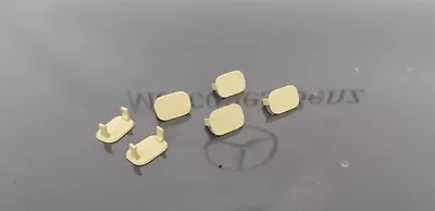$140 • Buy Mercedes W123 Under Dashboard Kick Panel Clip Screw Cap  Creme Set Of 6
