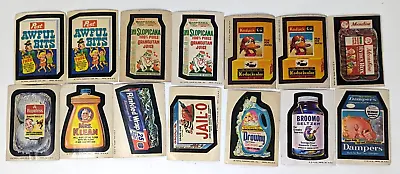 Vintage 1970s Topps Wacky Packages Die Cut Stickers Trading Cards 14 Lot F24 • $39.99