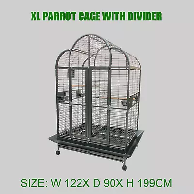 High Quality Playtop Strong Metal X Large Parrot Cage Bird Cage With Divider • $719