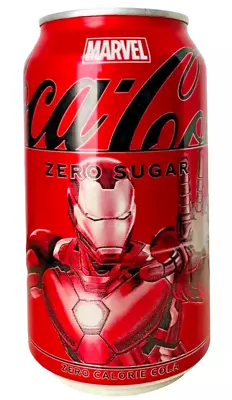 New Limited Edition Marvel Iron Man Coca Cola Zero Sugar 12 Fl Oz Can • $15.40