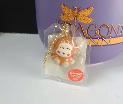 Sanrio Hello Kitty 1997 Monkichi Monkey 1  Metal Charm Bell Mascot Keychain Rare • $49.99