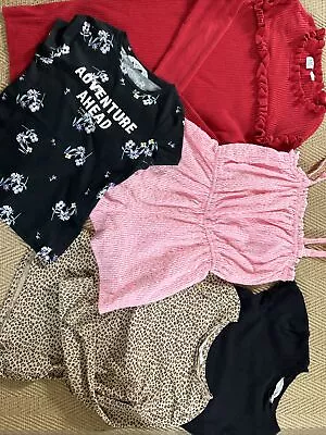 Girls Clothing Bundle 9-10 Years GAP M&S H&M Playsuit Dress T Shirts Tops • £3