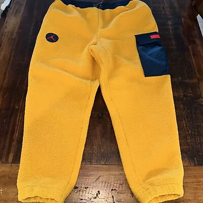 Mike Air Jordan Fleece Pants Yellow Black Red Size XXL • $25