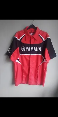 Red Paddack Yamaha Pit Mechanics Shirt. Mens Medium. Unisex. Race Team Motorbike • £12.99
