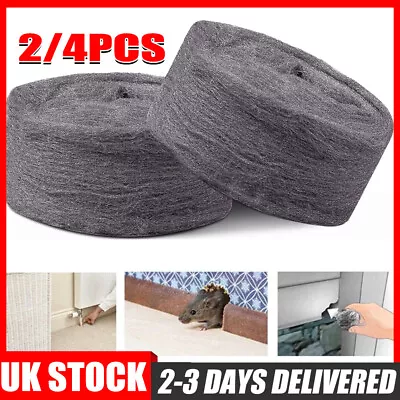 Wire Wool Pads | Top Quality Grade 0000 Super Ultra Fine For Rats Mice 2/4PCS • £8.89