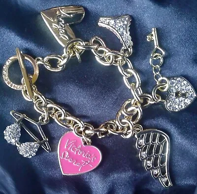 Victoria's Secret RARE Charm Bracelet  Bling Sexy Things Incredible NEW IN POUCH • $92.50