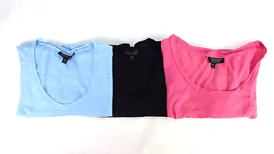 £3.99 • Buy Topshop Bundle Lot 3 T Shirt Top Tee Blue Black Pink Jersey Crop Round Neck UK 6
