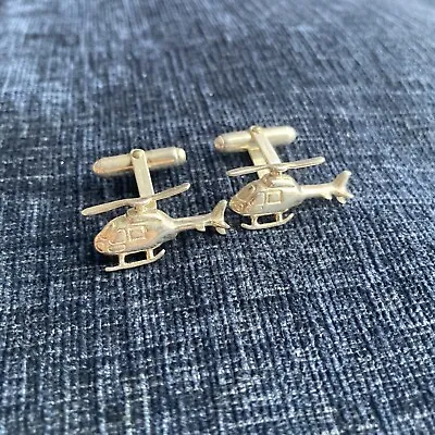 Links Of London Sterling Silver Helicopter Cufflinks • £45