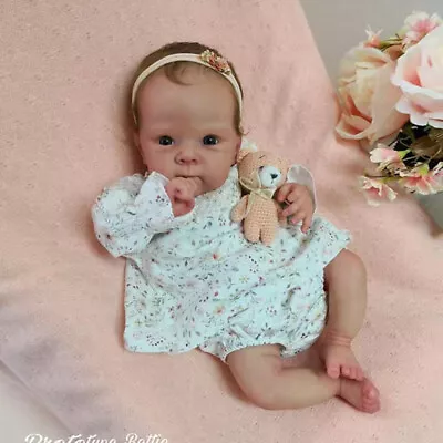 19inch Unpainted Reborn Doll Kit Bettie Baby Blank Mold DIY With Cloth Body Eyes • $65.99