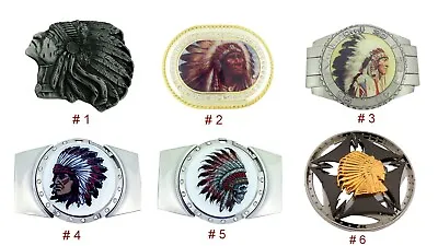 Native American Chief Belt Buckle Removable Lighters Spinner Indigenous Peoples • $10.27