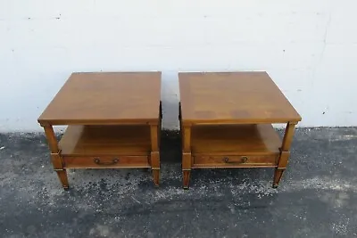 Century Mid Century Modern Nightstands Side End Bedside Tables A Pair 2935 • $675.75