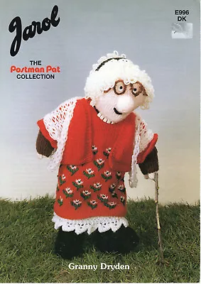 £2.19 • Buy Original Knitting Pattern For 16  Granny Dryden DK Postman Pat Collection Toy