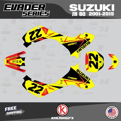 $98.70 • Buy Graphics Kit For SUZUKI JR80 (2001-2015) JR 80  EVADER-red