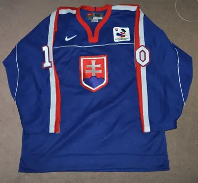 Marian Gaborik Slovakia 2004 World Cup Of Hockey Nike Authentic Jersey Sz 52 MIC • $399.95