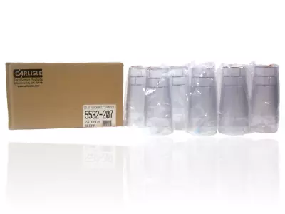 (Lot Of 24) Clear Plastic Tumblers 32oz Restaurant Quality No-Jam Cups Carlisle • $28.95