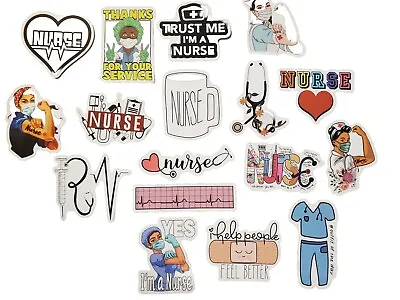 NURSE Vinyl Stickers ~ NURSING Medical Field RN ~ Decals - 5 Random • $4