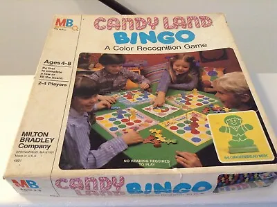 Vintage 1984 Milton Bradley Candy Land Bingo Game Color Recognition Complete Set • $20