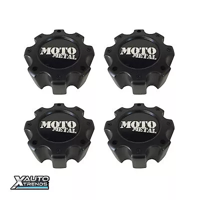 4 X Moto Metal Wheel Center Cap W/ SPACER 8 Lug Matte Black MO909B8165YB • $148