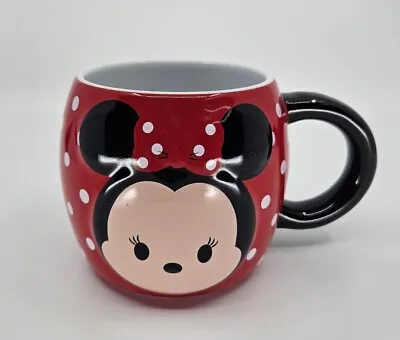 Disney Parks Minnie Mouse Tsum Tsum Red White Black Polka Dot 16OZ Mug • $25.20