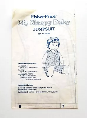 1980s Fisher-Price My Friend Mandy's Hooded Cape Pattern - Uncut • $7.99