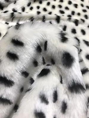 £8 • Buy Faux Fur  Cuttings 50 Cm By I Meter Across Of Dalmatian