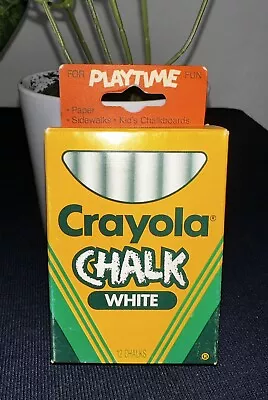 Vintage 1990 Box CRAYOLA  WHITE CHALK Binney & Smith • $20