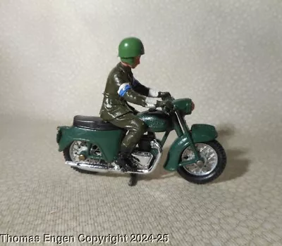 1960s Britains Toy Soldiers Dispatch Rider Triumph Motorcycle No 9698 Military • $19.99