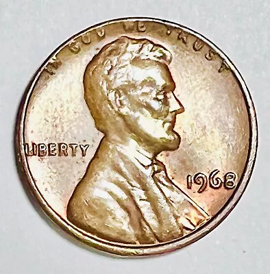 1968 Lincoln Obverse Memorial Reverse 1 Cent Circulated Coin 7553 • $1.99