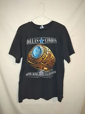 Vintage 1993 NFL Super Bowl Championship Ring Dallas Cowboys Salem T-shirt Sz XL • $47.99