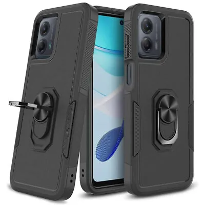 Military Grade TUFF Shockproof Hybrid Armor Case With Ring Grip For Motorola • $13.49
