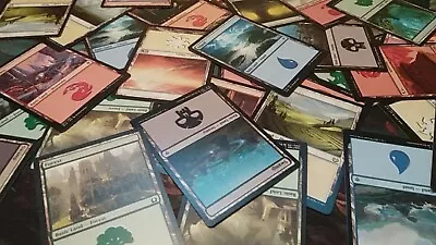 MTG Assorted Basic Lands Bulk Lot X 100 - Includes 20 Of Each Basic • $4.50