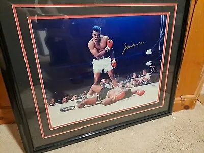 Muhammad Ali Autographed Framed 16x20 Photo Over Liston • $2499.50