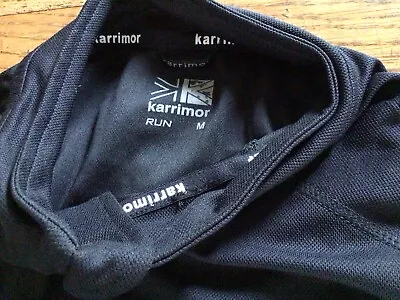 Karrimor Mens Long Sleeve Top Performance T Shirt Lightweight Half Zip Medium • £6.80
