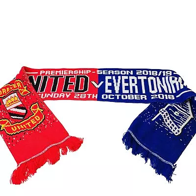 Manchester United V Everton Premier League Scarf 2018 Soccer Football  • $14.63