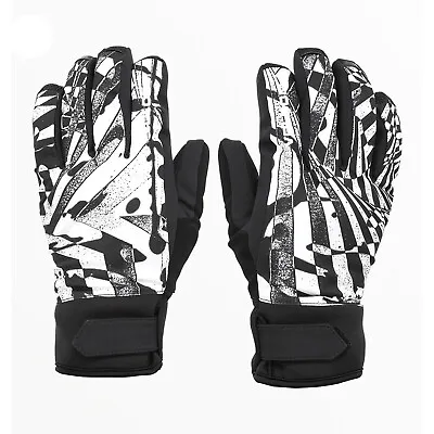 VOLCOM Mens 2024 Snowboard Snow - V.CO NYLE GLOVE - Black White • $40.99