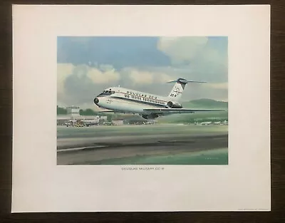 Douglas DC9 Military Jet Transport - Rare Vintage R.G. Smith Print  • $49.99