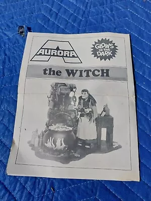 Original THE WITCH Aurora Model Kit Instruction Sheet ONLY 470 • $1