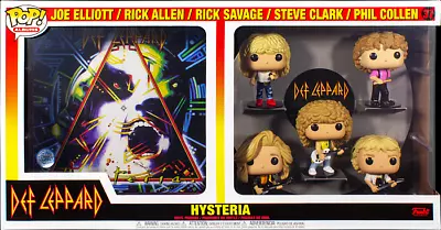 Def Leppard Hysteria Deluxe Pop! Albums Vinyl Figure 5-Pack  [OE] • $119