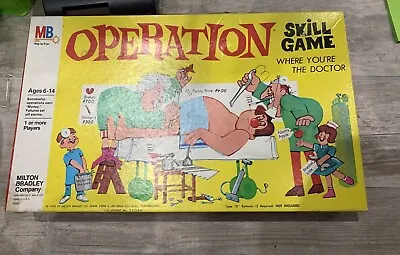 1965 Milton Bradley OPERATION Skill Game *Made In USA* Vintage Boardgame • $28.95