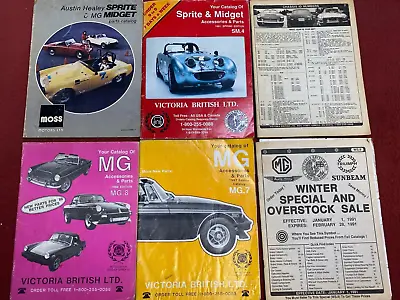 Mg Austin Healey Sprite Midget Victoria British Ltd Catalog Lot Of 6 1987 88 91 • $40