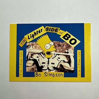 Bo Jackson ~ 3 In 1: Bart Simpson RoboBo TMNT ~ Promo/Oddball ~🎖️Quantity🎖️ • $3.59