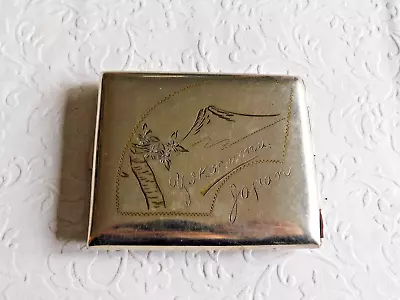 Vintage Japanese Occupation Tourist Yokohama Mt Fuji Cigarette Case Plus Bonus ! • $35